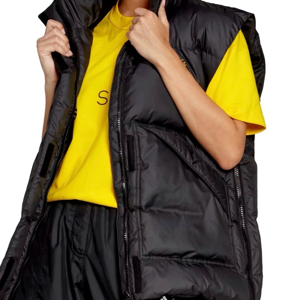Adidas by Stella McCartney Black Puffer Vest - Picture 8 of 17